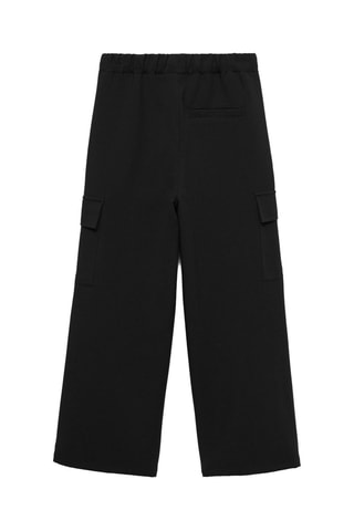 Pantalon cargo fluide - Noir