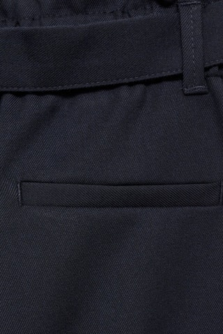Pantalon ceinture noeud - Bleu marine