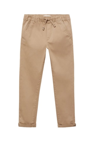 Pantalon taille élastique - Sable