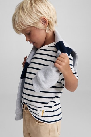 Pantalon droit coton - Sable