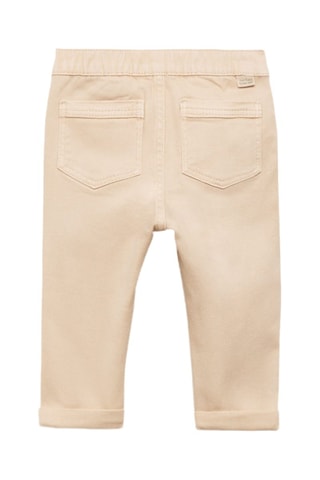 Pantalon droit coton - Sable
