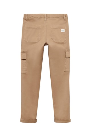 Pantalon cargo straight-fit - Beige