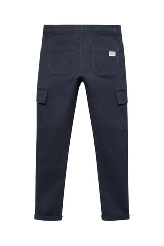 Pantalon cargo straight-fit - Bleu marine