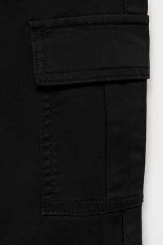 Pantalon cargo straight-fit - Noir