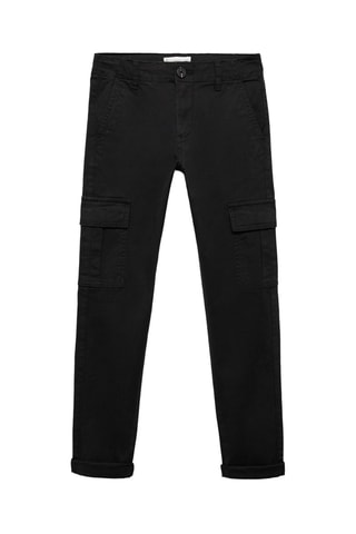 Pantalon cargo straight-fit - Noir