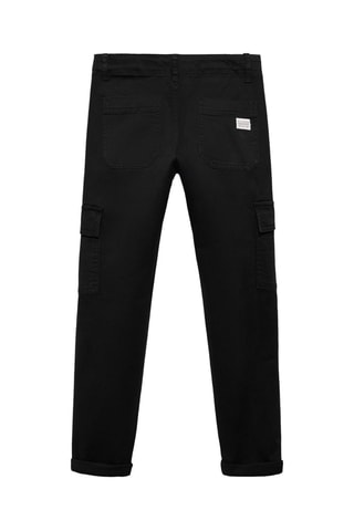 Pantalon cargo straight-fit - Noir