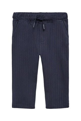 Pantalon à fines rayures - Bleu marine