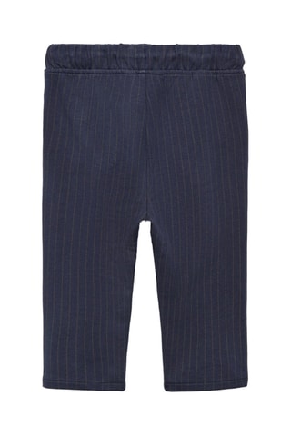 Pantalon à fines rayures - Bleu marine