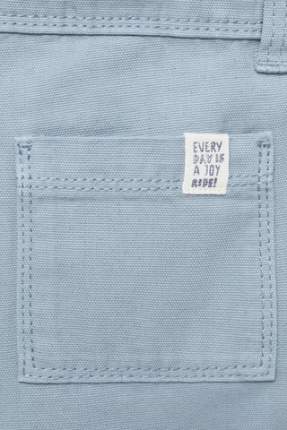 Pantalon droit coton - Bleu