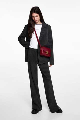 Pantalon de costume à rayures - Gris