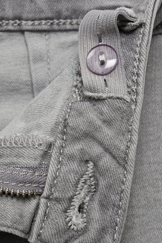 Jupe-culotte jean bas effiloché - Gris