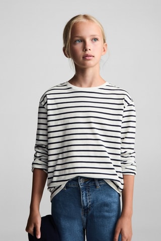 Jupe-culotte jean bas effiloché - Bleu marine