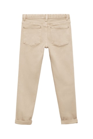 Pantalon droit coton - Beige