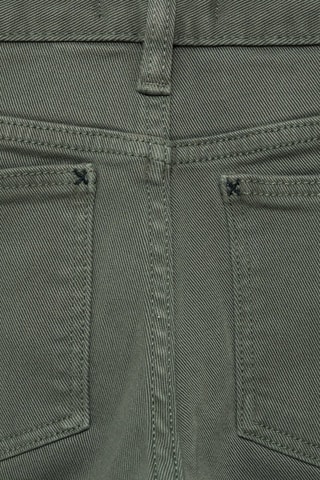 Pantalon droit coton - Vert foncé