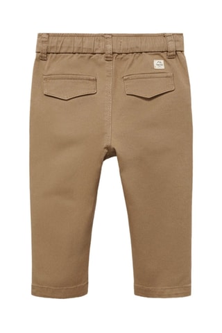 Pantalon taille élastique - Marron