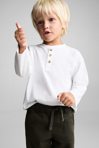 Pantalon taille élastique - Vert