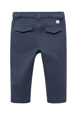 Pantalon taille élastique - Bleu