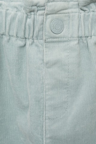 Pantalon velours côtelé paper bag - Ciel