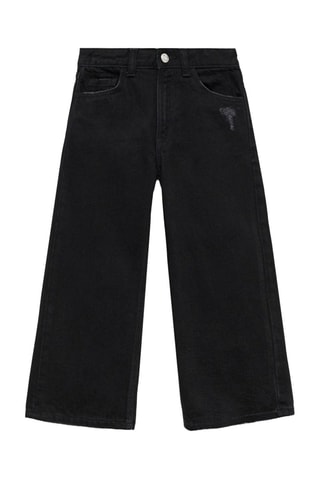 Jupe-culotte jean - Noir