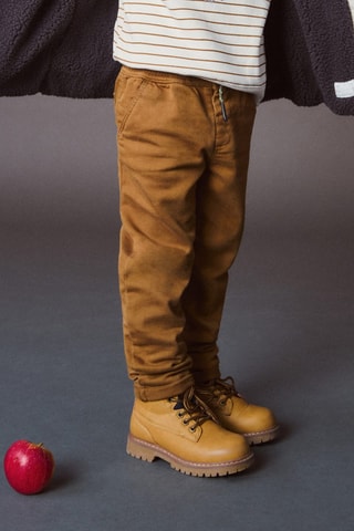 Pantalon taille élastique - Camel