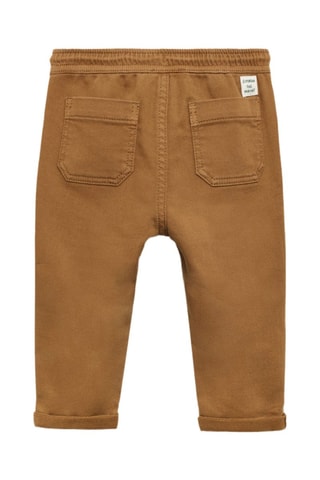Pantalon taille élastique - Camel
