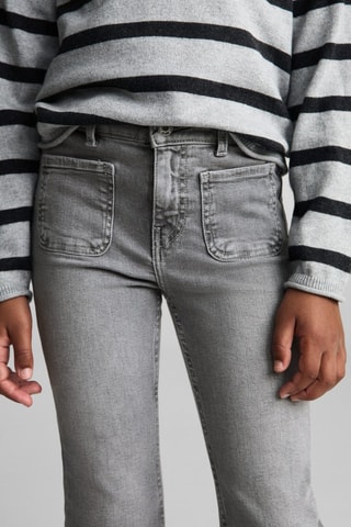 Jean flare poches - Gris