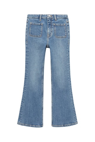 Jean flare poches - Bleu