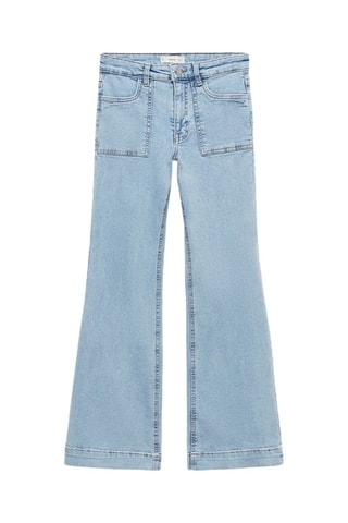 Jean flare poches - Bleu