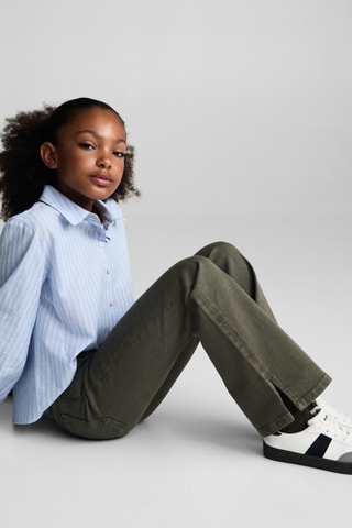 Jean flare ouvertures - Vert