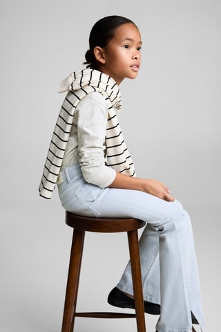 Jean flare ouvertures - Bleu clair