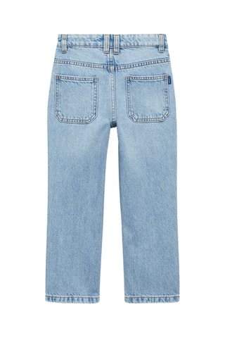 Jean Dad déchirures décoratives - Bleu