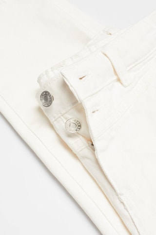 Jean mom-fit coton - Blanc