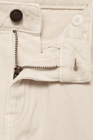 Jean droit déchirures décoratives - Blanc