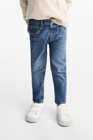 Jean taille élastique - Bleu