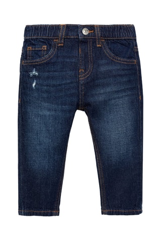 Jean taille élastique - Bleu marine