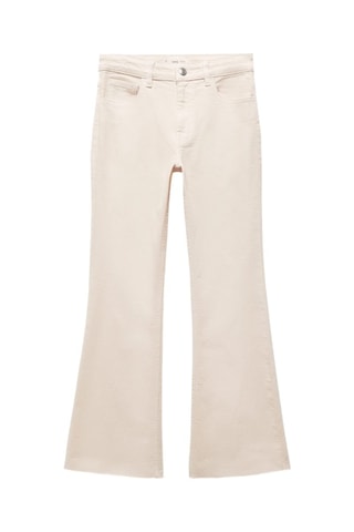 Jean flare crop - Beige