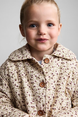 Manteau imprimé coton - Écru