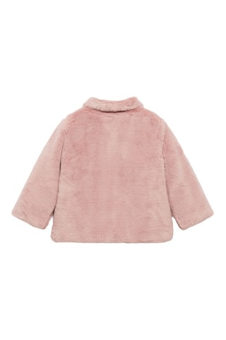 Manteau fausse fourrure - Rose