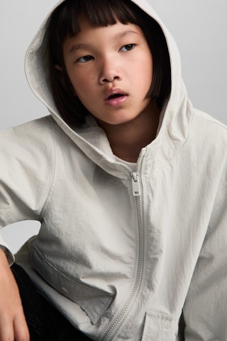 Veste imperméable à capuche - Gris