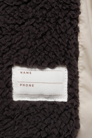 Anorak matelassée imitation mouton retourné - Gris