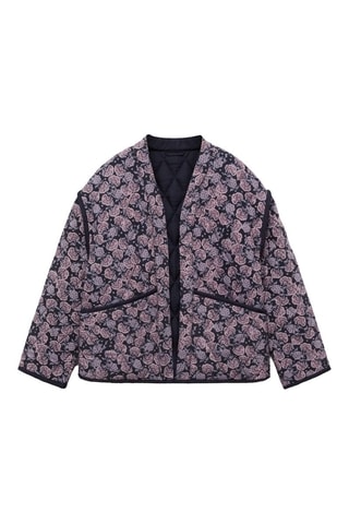 Veste en imprimé floral - Violet clair