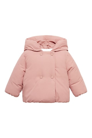 Anorak doublure fausse fourrure - Rose