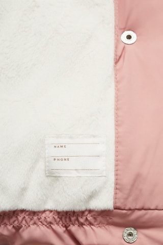 Anorak doublure fausse fourrure - Rose