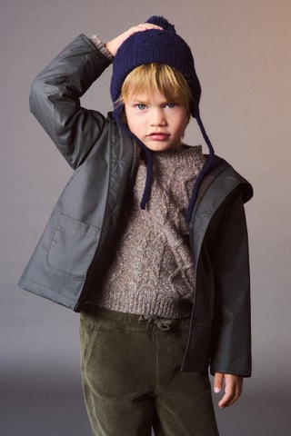 Anorak coton blouson intérieur - Vert foncé