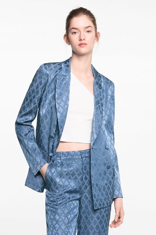 Veste double boutonnage - Bleu
