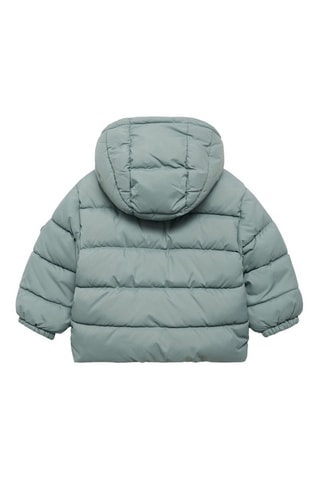 Anorak matelassé capuche - Vert menthe