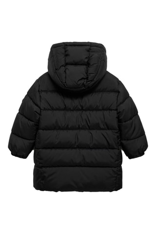 Anorak long matelassé - Noir