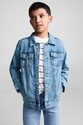 Veste jean poches  - Bleu