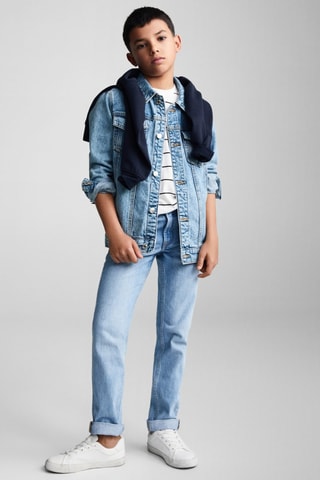 Veste jean poches  - Bleu