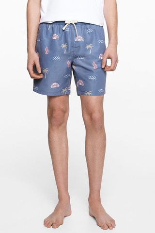 Maillot de bain imprimé marin - Bleu